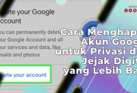 Cara Menghapus Akun Google